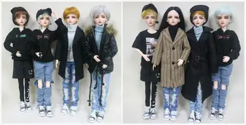 Prispôsobený Muž BJD bábiky DIY Plastové bábiky 24 kĺbov loptu spoločné bábika Chlapec bábiky 2020-0401-KK
