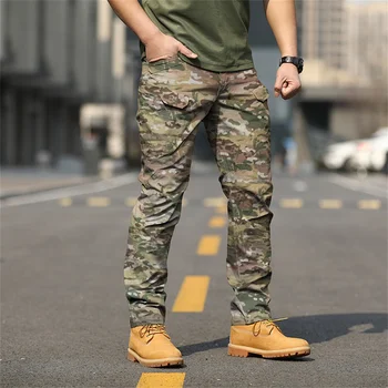 Pánske Cargo Nohavice Mens Príležitostných Vojenské Veľké Veľkosti Taktické Nohavice Mužov Outwear Armády Priamo na Jeseň nohavice Nohavice