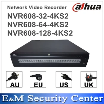 Pôvodné Dahua NVR NVR608-32-4KS2 NVR608-64-4KS2 NVR608-128-4KS2 32/64/128 Kanál H265 Network Video Recorder