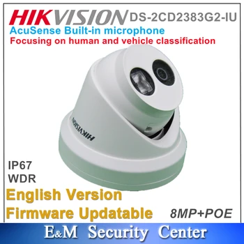 Pôvodné Hikvision DS-2CD2383G2-IE Mikrofón Zabudovaný Nahradiť DS-2CD2383G0-I 8MP POE AcuSense Pevné Veži Sieťová Kamera