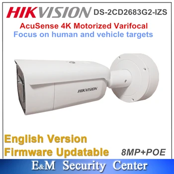 Pôvodné Hikvision DS-2CD2683G2-IZS 8MP 4K AcuSense Motorizované Varifokálny Bullet Sieťová Kamera