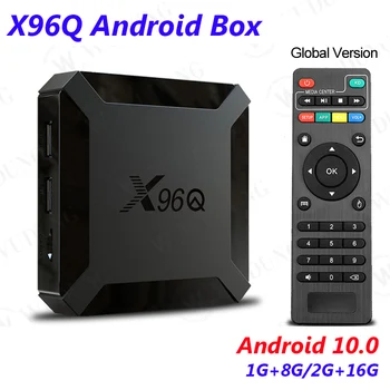 Pôvodné X96Q 10 Android Smart TV BOX 4K Allwinner H313 Quad Core TVBOX 2 GB, 16 GB Set-Top Boxu, Prehrávača Médií 1 GB 8 GB Doprava Zadarmo