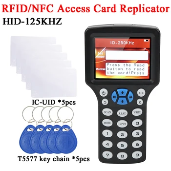 RFID Riadenie Prístupu Čítačka Kariet HID-125KHZ ID Keyfobs Programátor Reader Prenosné Dodáva Prázdna Karta, prívesok na Výťah Karty
