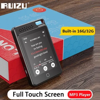 RUIZU C1 MP3 Prehrávač S 2,4-palcový Bluetooth 5.0 HiFi Prehrávač Hudby Podporu Reproduktor TF Karty E-Book, Video, audio prehrávač Walkman hifi