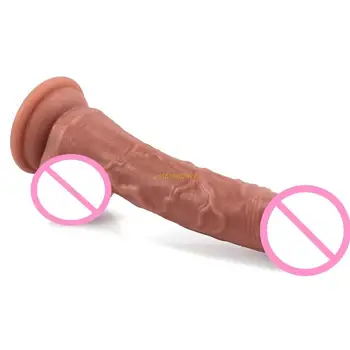Realistické Dildo s Silné prísavky Simulácia Penis sexuálnu Hračku, Flexibilné G-Spot Vibrátor s Zakrivené Hriadeľ a Drop Shipping