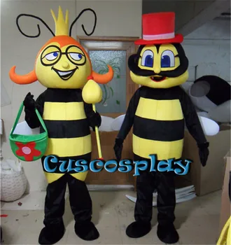 Reklama Bee Hornet Maskot Kostým Vyhovuje Dospelých Včiel Medonosných Zvierat Cosplay Party Hry Maškarný Oblečenie Sprievod Charakter Šaty