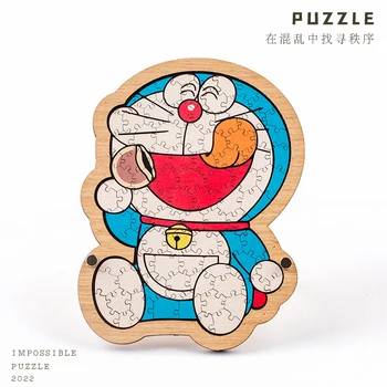 Robot mačka ma sprevádza Doraemon, mozgu-pálenie puzzle, cudzie puzzle, gm, TikTok, rovnaké detí národnej príliv darček
