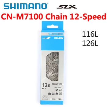 SHIMANO SLX CN M7100 126L 116L Reťazca 12-Rýchlosť Horský Bicykel Koleso Reťaz CN-M7100 MTB, Road Bike Reťaze Časti Bicyklov