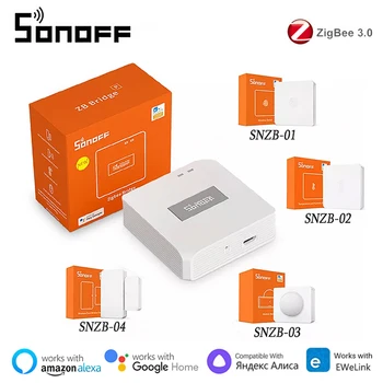 SONOFF ZBBridge-P / SNZB-02 Smart ZigBee Senzor eWeLink APP Bezdrôtové Diaľkové Ovládanie Inteligentných Domov Práce s Alexa Domovská stránka Google
