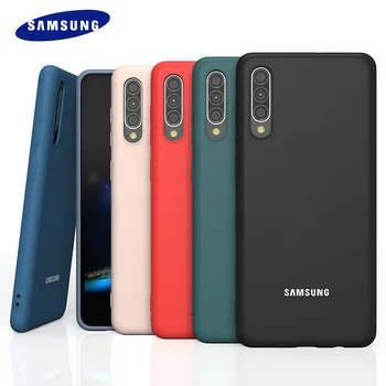 Samsung Galaxy A50 A70 Kvapaliny Silikónové puzdro Mäkké, Hodvábne Plný Kryt Pre Galaxy A50S A30S TPU Shockproof Ochranný plášť