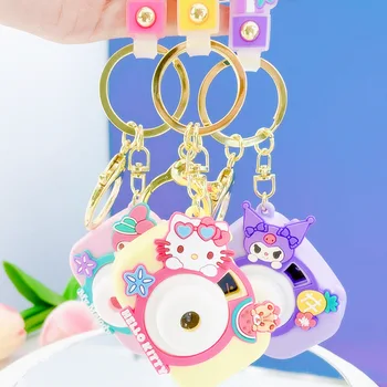 Sanrio Hello Kitty Mymelody Kuromi Cinnamoroll Tlačidlo Fotoaparátu Reťazca Taška Prívesok Kawaii Hračkársky Fotoaparát Druhy Projekcie Pre Deti
