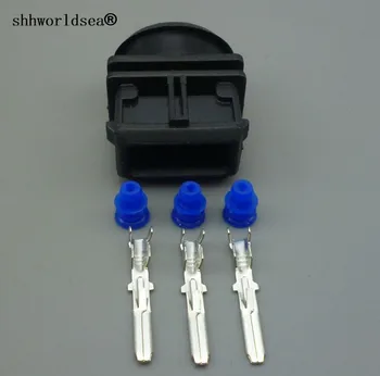Shhworldsea 3 pin 3,5 mm automatické elektrické nepremokavé plug drôty vedenia kábla neutesnenej konektor 443906247 443 906 247 pre vw