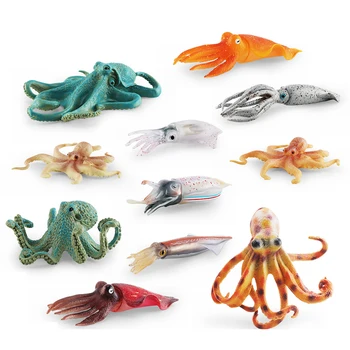 Simulácia Zvieratá, Akčné Figúrky, Hračky Oceán, More Life Modely Realistické Miniatúrne Akvárium Squid Vzdelávacie Darčeky pre Deti