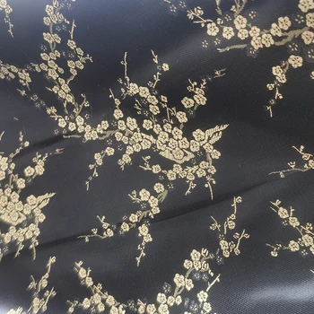 Slivka Damask Dvore Farbené Žakárové Gobelín Satin Brocade Textílie pre Šaty Vankúš Opony Patchwork Šijací Materiál