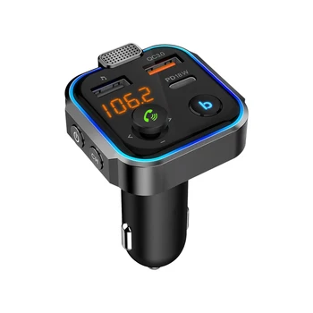 Smart Bluetooth Kompatibilné Ľahko Nainštalovať Multifunkčné Bezdrôtové Elektronické Adaptér do Auta FM Rozhranie USB Handsfree