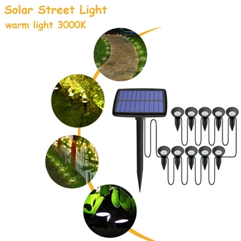 Solárne Záhradné Spotlight 10 V 1 Vonkajšie Solárne Cesty Firefly Nepremokavé Bezpečnosti Krajiny Svetlo na Strom, Terasa, príjazdová cesta Dekor