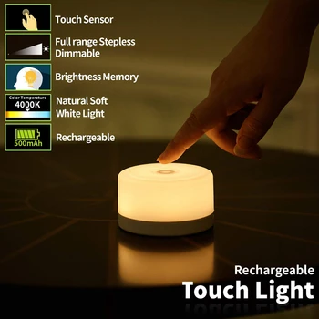 Stmievateľné LED Nočné Svetlo Dotykový Snímač Nočné Svetlo USB Nabíjateľné Svietidlo Pre Deti, Deti, Spálne, Detské Škôlky, Nočné Svetlo