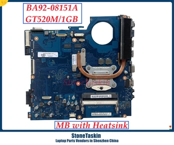 StoneTaskin BA92-08151B BA41-01610A Pre Samsung RV420 Notebook Doska S Chladič HM65 GT520M 1GB PGA989 DDR3 100% Testované