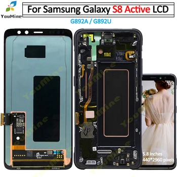 Super amoled Pre Samsung Galaxy s8 Aktívny Displej LCD Dotykový Displej Digitalizátorom. Montáž Náhradná Pre samsung G892 G892A lcd