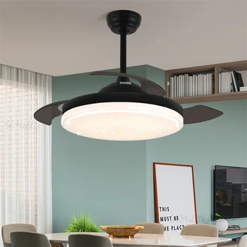 TEMAR Moderné Stropný Ventilátor Osvetlenie, 3 Farby LED S Diaľkovým ovládaním Domov Dekoratívne Pre Domáce Jedáleň, Spálňa Reštaurácia