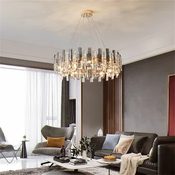 TEMAR Prívesok Svetlá Postmoderných Luxusné Kolo LED Lampa Zariadenie Pre Domáce Dekorácie Obývacia Izba