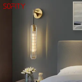 TEMAR Súčasného Medi Stenu Sconce Lampa LED Vnútorné Mosadz Vedľa Svetlo Klasické Tvorivé Dekor pre Domáce Obývacia Izba
