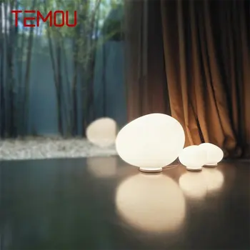 TEMOU Nordic Tabuľka Svetlo Tvorivé LED Biele Vajcia Tvar ModernLamps Spálňa pre Domáce Dekorácie