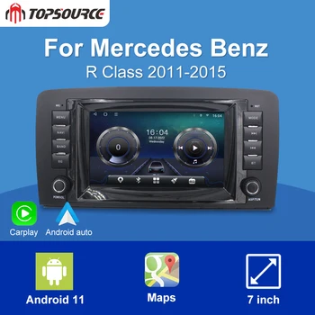TOPSOURCE Na Mercedes Benz R Triedy R280 R320 R350 2011-2015 8-Core 2G+32 G 4G+64 G 6 G+128G WiFi Auto Rádio Multimediálny Prehrávač