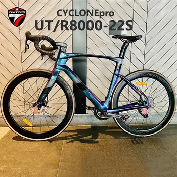 TWITTER Chameleon CYCLONEpro UT R8000-22S úplné vnútorné smerovanie Vietor Racing T900 uhlíkových vlákien cestnej bike olej kotúčové brzdy 700*-25