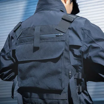 Taktická vesta techwear príslušenstvo ninja nosenie darkwear киберпанк EDR-0116