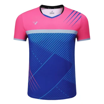 Tlač, Vyšívané logo 2023 bedminton tshirts Tenis košele Pre Mužov, Ženy, Šport stolný Tenis Tričko pingpong rýchle Športové oblečenie suché
