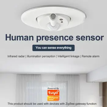 Tuya Smart ZigBee 3.0 Smart Stropné Ľudskej Prítomnosti Senzor Ľudského Tela, Detekcia Pohybu, Senzor Smart Home Pre Inteligentný Život