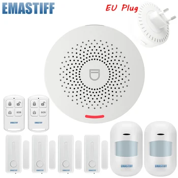 Tuya WIFI domáci Alarm Systém Bezdrôtový 433MHz Zabezpečenia proti Vlámaniu Smart Home APP Dvere, Okno, Senzor senzor