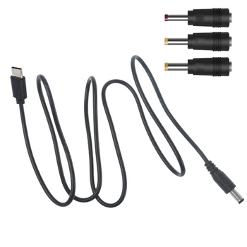 USB Typ C-C-5.5x2.1mm 2.5x0.7mm 3.5x1.35mm 4.0x1.7mm 5V Napájací Kábel pre Router, LED Svetlo, Ventilátor Žiadne 5V Zariadenia