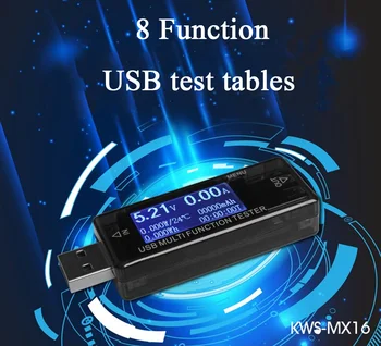 USB Voltmeter Tester Mobilný Telefón Nabíjanie Chránič Tester Digitálne Ammeter Voltmeter USB Prúd Napätie