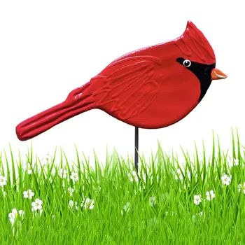 Umelé Kovové Simulácia Červený Vták Mini Vták Šperky Flash DIY Záhrada, Vianočný Stromček, Dekorácie, Remeselné Ozdoby
