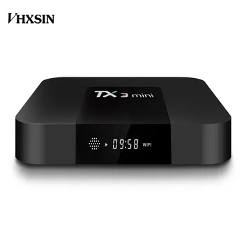 VHXSIN TX3 MINI 5 ks/veľa Android 7.1 TV BOX 2 GB, 16 GB 2,4 GHz WiFi Media Player 1GB mini TX3