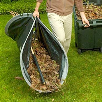 Veľká Kapacita Ťažkých Záhradný Odpad Taška Zelená Skladacia Lopatka Leaf Skladovanie Záhrada Kolo Leaf Zberateľov Odpadkov, Ukladania Taška