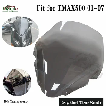 Vhodné Pre 2001 - 2007 TMAX 500 T-max 500 Tmax500 Motocykel Čelné sklo čelné Sklo Ohybov, T-MAX 500 XP500 2002 2003 2004 2005
