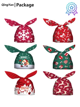 Vianočné Darčekové Tašky s Králičie Uši pre Apple snehová guľa Nugát a Cookies Taška