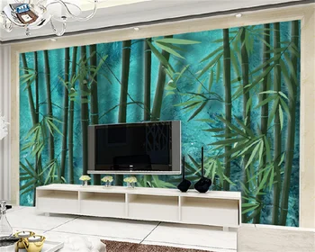 Vlastné Tapetu Moderný Elegantný Borovicového Lesa Vody Shadow Art Obývacia Izba Pozadí Steny Domova Nástenné Maľby Papier Peint Behang