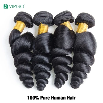 Voľné Vlny Zväzky Ľudské Vlasy Panna 30 32 Palcov Peruánskej Voľné Vlny Zväzky Prírodné Čierne Remy Vlasy Rozšírenia 1 3 4 Zväzky Riešenie