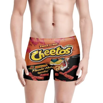 Vtipný Román Cheeto Snack 3D Tlač Hladký Mäkký Človek Bielizeň Mužov Boxer Nohavice Priedušná Pohodlné Tielka-2
