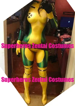 Vysoko Kvalitné 3D Tlače X-Men Rogue Cosplay Kostým Ženy/Dievčatá/Lady Vyhovovali Halloween Zentai Catsuit Xmen Kostýmy, Len Kombinézu