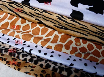 Vytlačené textílie crystal super krátke mäkké plyšové leopard odevné textílie