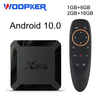 X96Q Android 10.0 Smart TV BOX 2 GB, 16 GB Allwinner H313 Quad Core 4K 60fps 2.4 G WIFI Rýchle dodanie VS H96 Max Set-Top Box 1 GB 8 GB