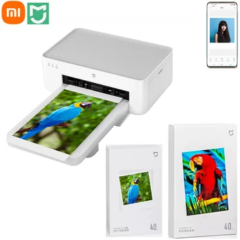 Xiao Mijia Foto Tlačiareň 1S Vysokým Rozlíšením Farebná Sublimačná 3/6 Palcový Prenosný Foto Papier Prenosné Smart APP Remote Printer