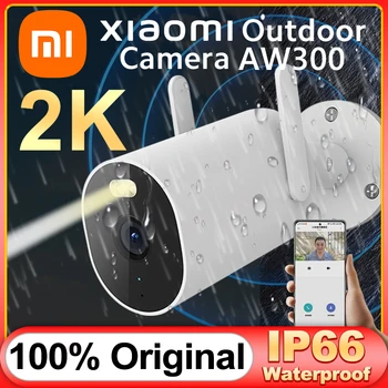 Xiao Mijia Inteligentné Vonkajšie Kamery AW300 2K Mi Doma WiFi CCTV Bezpečnostné IP Kamera Farebná Nočné Videnie Ľudských Detec