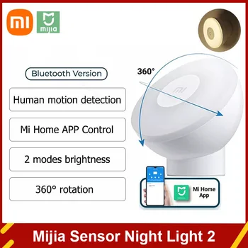 Xiao Mijia Nočné Svetlo 2 Bluetooth Verzia Nastaviteľný Jas Infračervené Smart Senzor Pohybu S Magnetickou Základňou Pre Mijia App