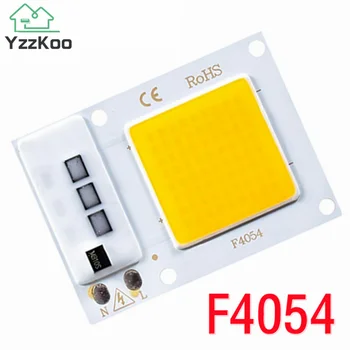 YzzKoo COB LED Čip 10W 20W 30W AC 220V 110V Smart IC Bez Ovládač LED Lampa Korálky Pre Svetlomet Pozornosti Diy Matice Osvetlenie